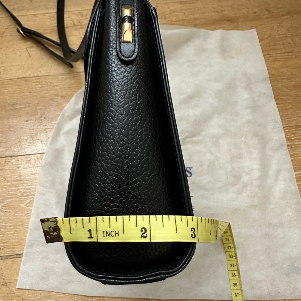 BURBERRY Shoulder Bag Crossbody Pochette Horse Logo Leather Black fashion goods - Picture 9 of 9